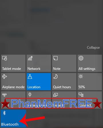 Bật Bluetooth trên Windows 10
