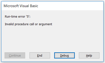 Lỗi biên dịch lỗi trong mô-đun ẩn trong Excel