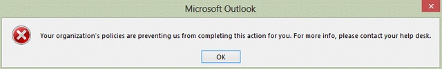 Đã xảy ra lỗi siêu kết nối trong Outlook.