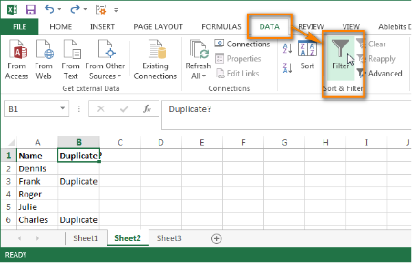 So sánh 2 cột trong Excel