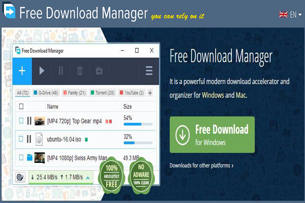Su Dung Free Download Manager