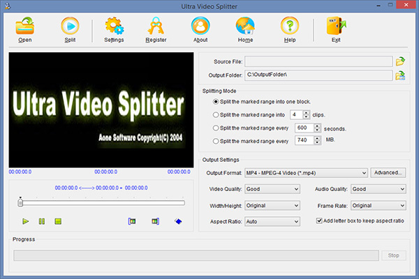 Phan Mem Cat Video Ultra Video Splitter