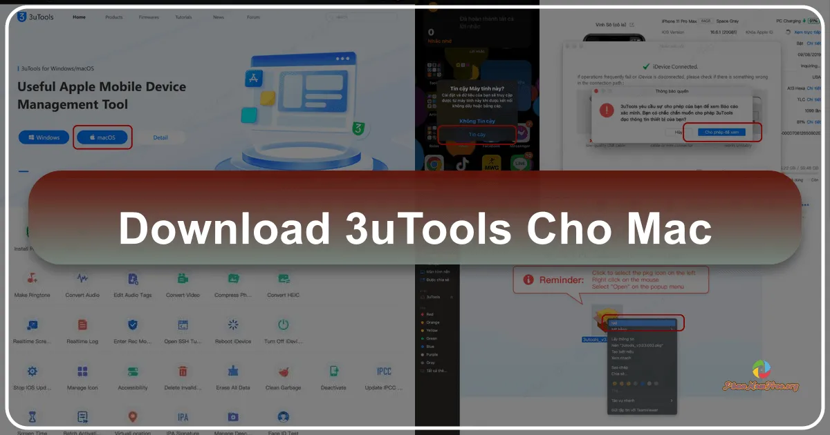 3uTools cho Mac: Công cụ toàn diện quản lý và tối ưu hóa thiết bị iOS
