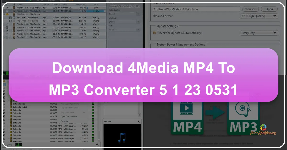 4Media MP4 to MP3 Converter 6.8.0.1101: Công cụ chuyển đổi đa năng và hiệu quả