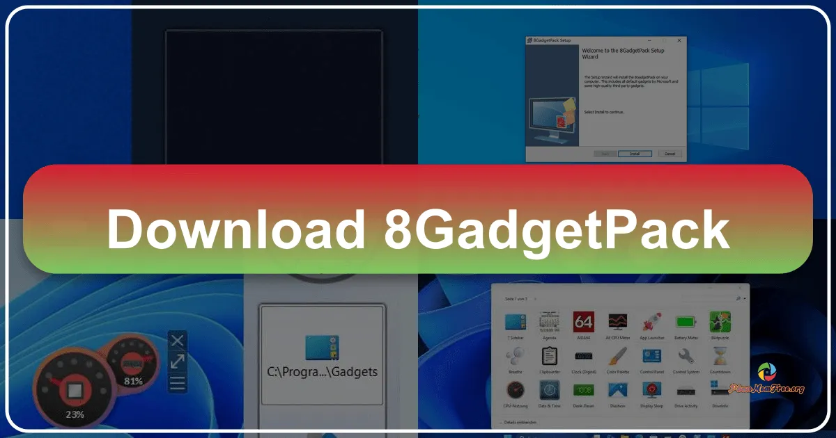 8GadgetPack: Khôi phục Gadgets quen thuộc trên Windows 8, 8.1 và 10