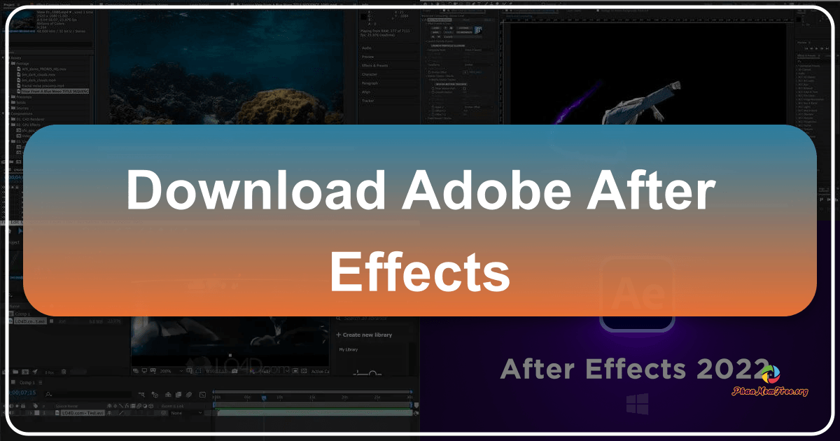 Adobe After Effects: Industry-leading software for motion graphics and visual effects creation. /images/download-adobe-after-effects.png