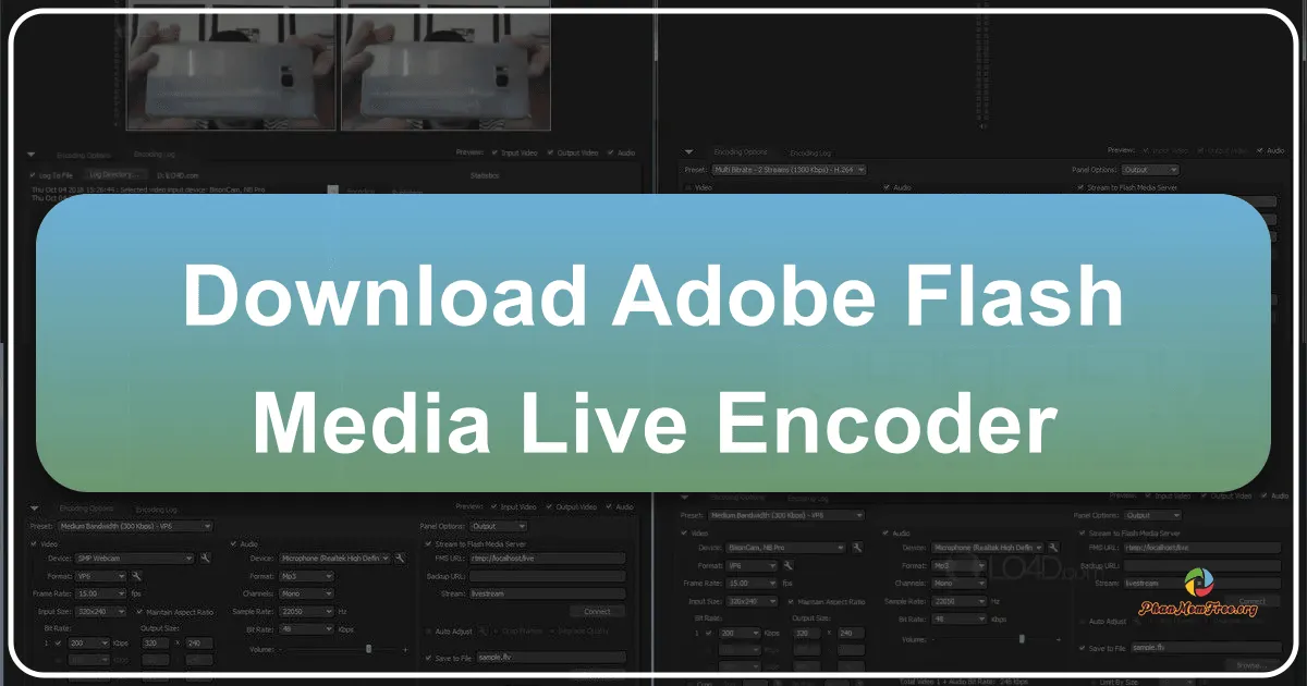 Adobe Flash Media Live Encoder 3.2: Bộ mã hóa truyền phát trực tiếp âm thanh và video