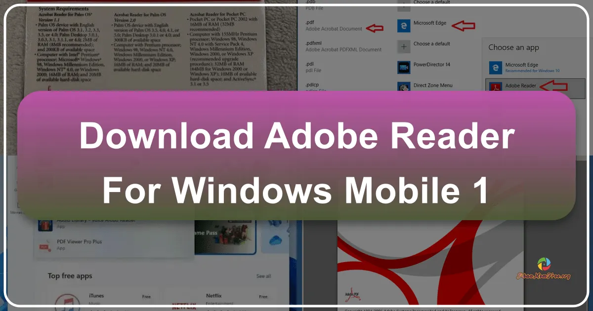 Adobe Reader cho Windows Mobile: Trình đọc PDF toàn diện trên thiết bị di động
