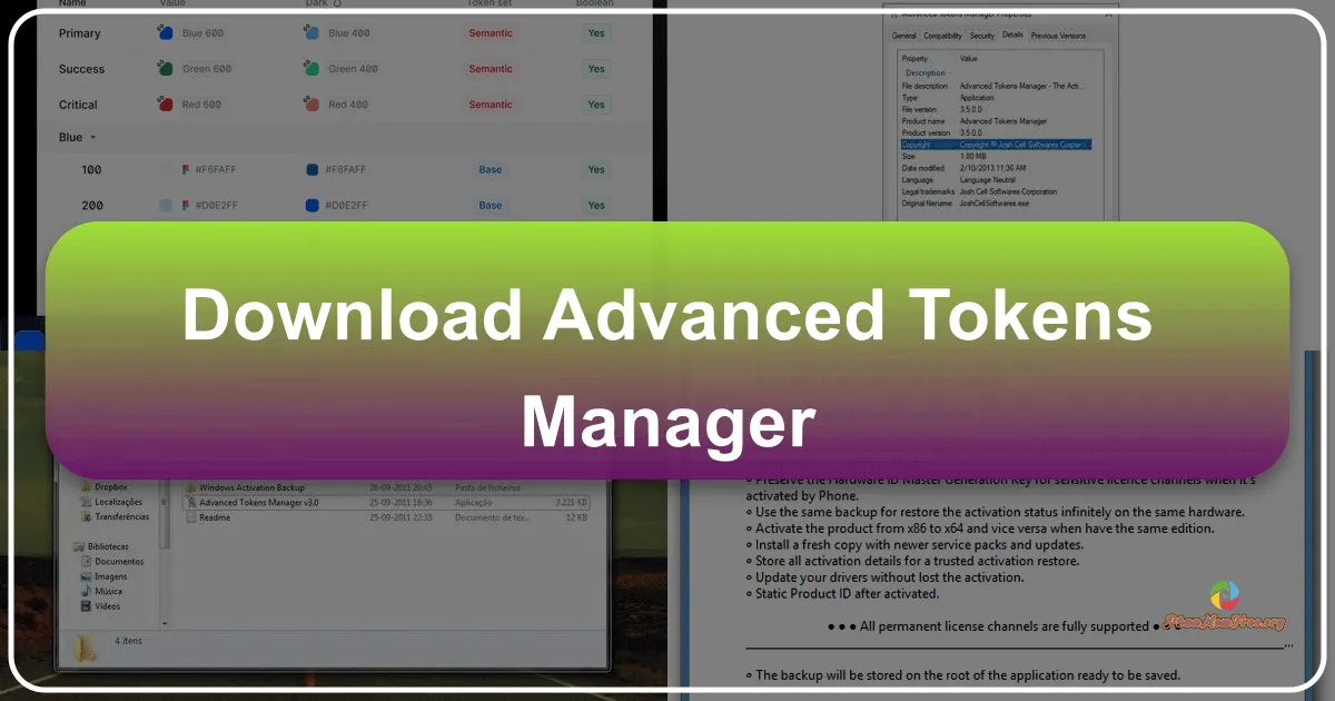 Advanced Tokens Manager: Quản lý và Sao lưu Mã Kích hoạt Windows và Office
