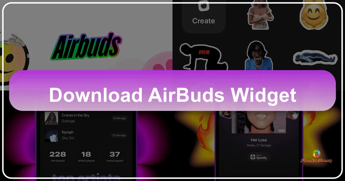 Airbuds Widget: Share Your Music, Share Your Vibe