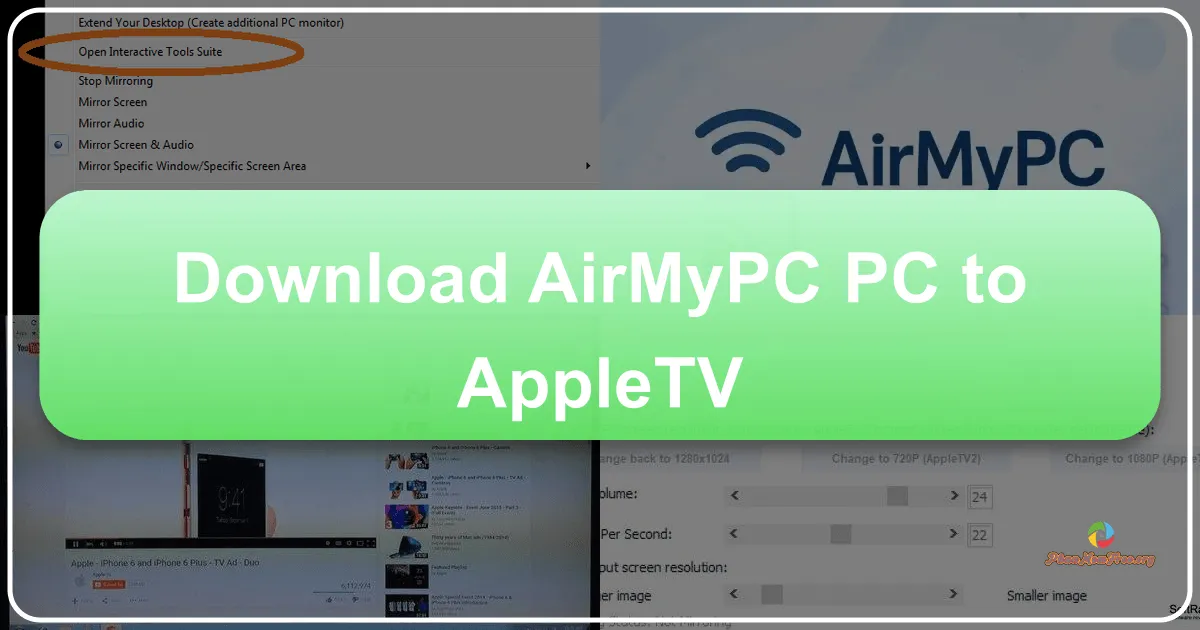 AirMyPC: Seamless PC to Apple TV Mirroring for Enhanced Entertainment and Productivity