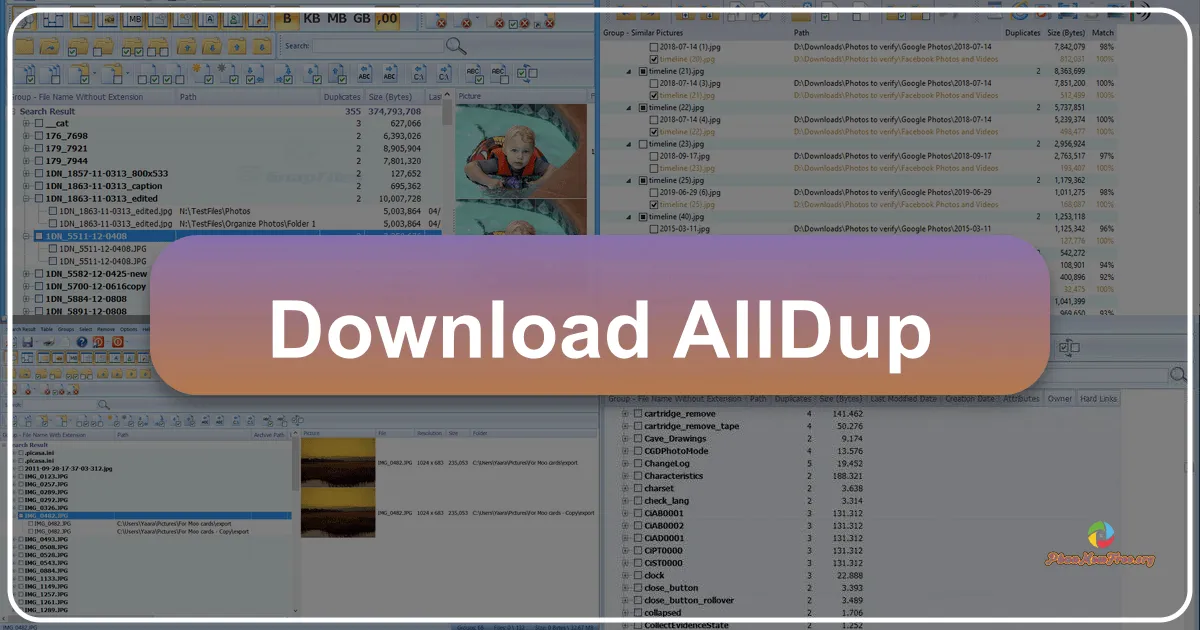 AllDup: A Comprehensive Duplicate File Finder for Windows