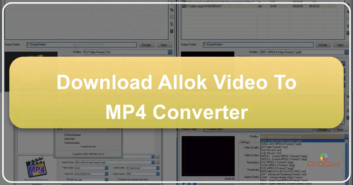 Allok Video to MP4 Converter: Công cụ chuyển đổi video đa năng và mạnh mẽ