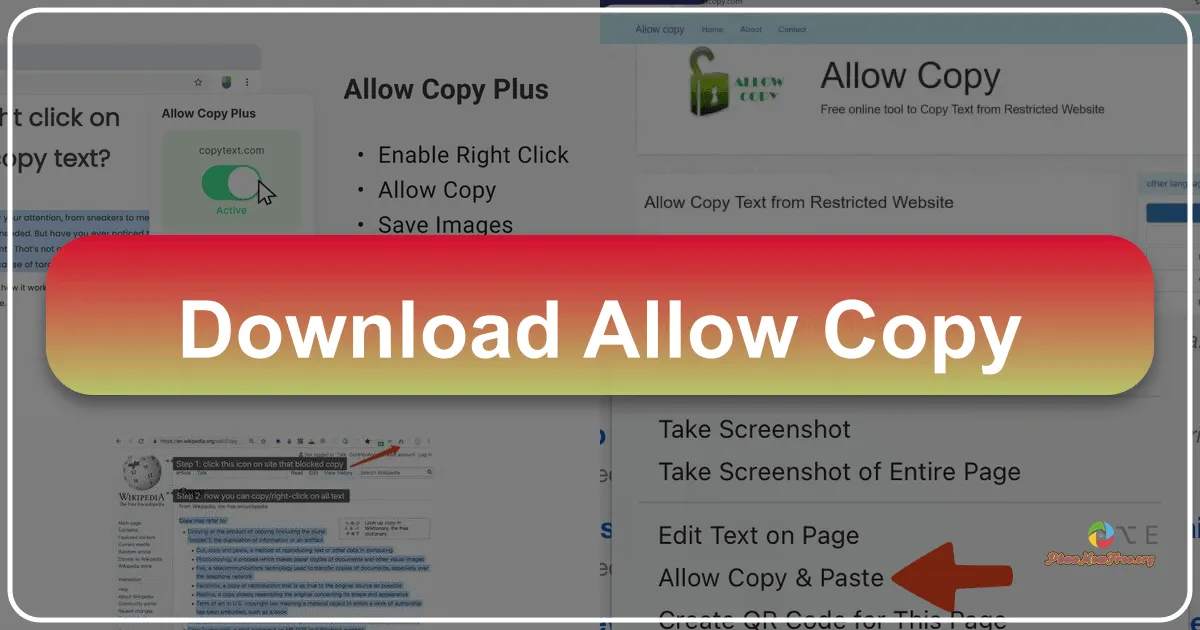 Allow Copy +: Effortlessly Enable Text Copying and Context Menus in Chrome
