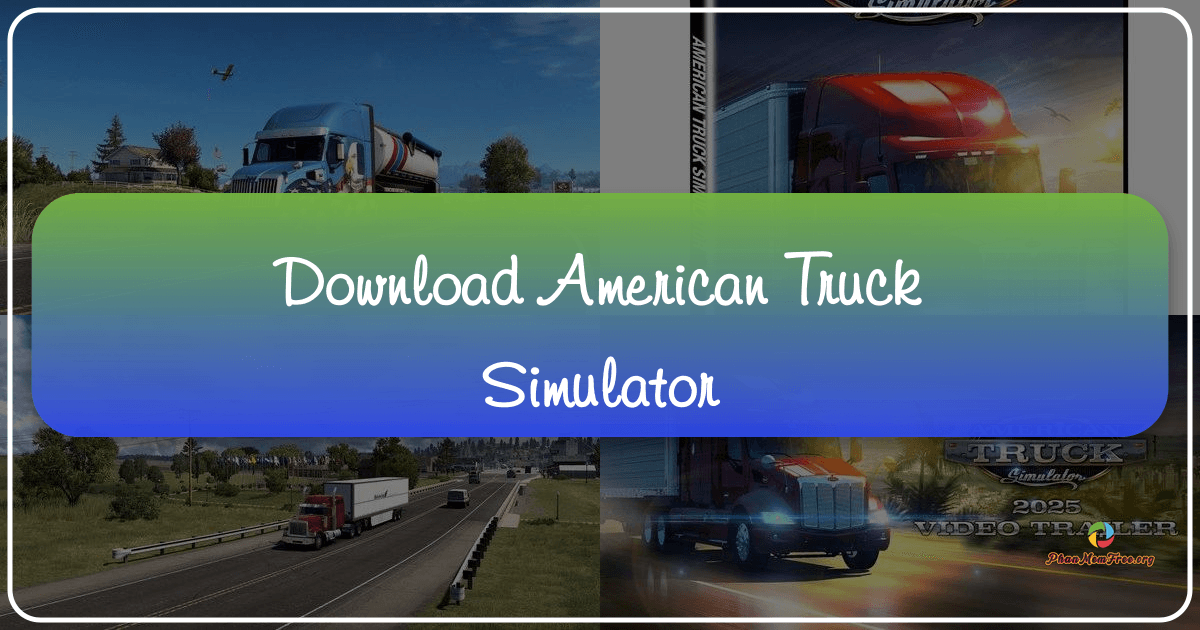 American Truck Simulator: A realistic truck driving simulation with expansive environments and complex logistical challenges. /images/download-american-truck-simulator.png