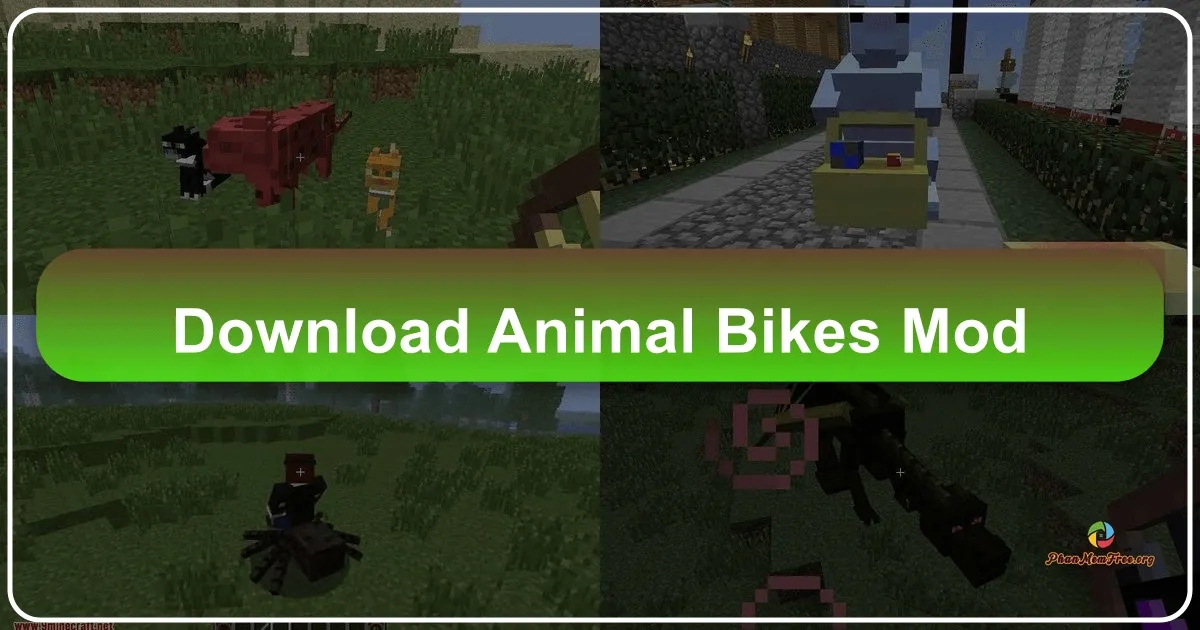 Animal Bikes Mod: Thỏa sức phiêu lưu cùng thú cưỡi độc đáo trong Minecraft