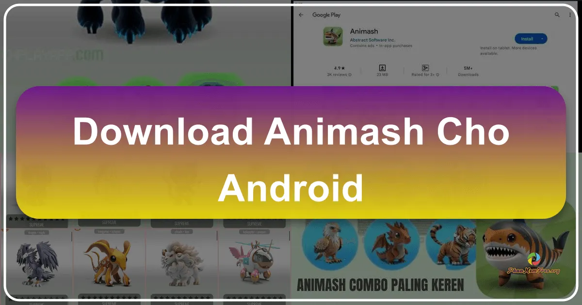 Animash cho Android: Trò chơi lai tạo động vật thú vị