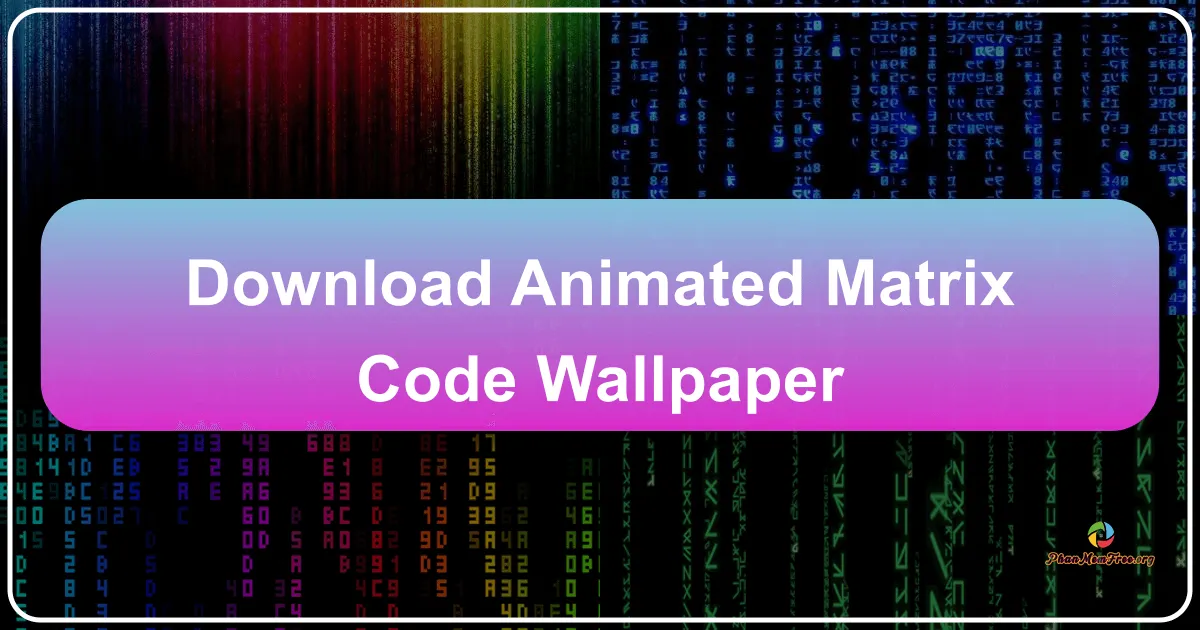 Animated Matrix Code Wallpaper: A Digital Dive into Cyberspace