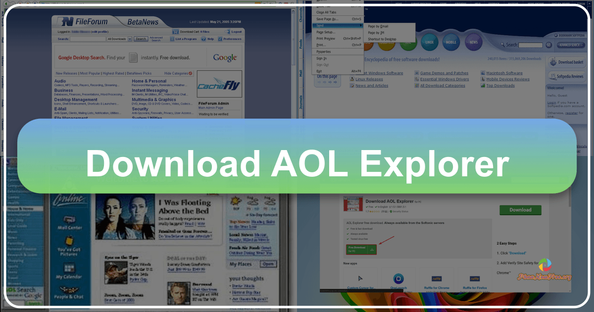 AOL Explorer: A nostalgic look at the browser's history, features, and decline in the evolving internet landscape era. /images/download-aol-explorer.png