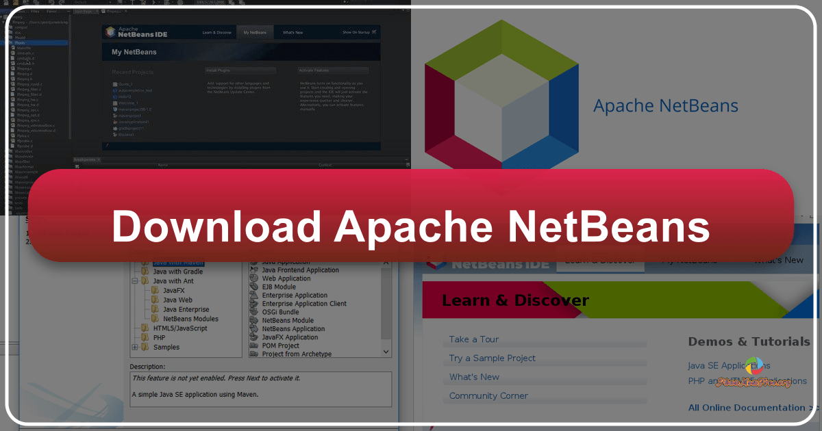 Apache NetBeans: Môi trường Phát triển Tích hợp Mã Nguồn Mở mạnh mẽ và linh hoạt. /images/download-apache-netbeans.png