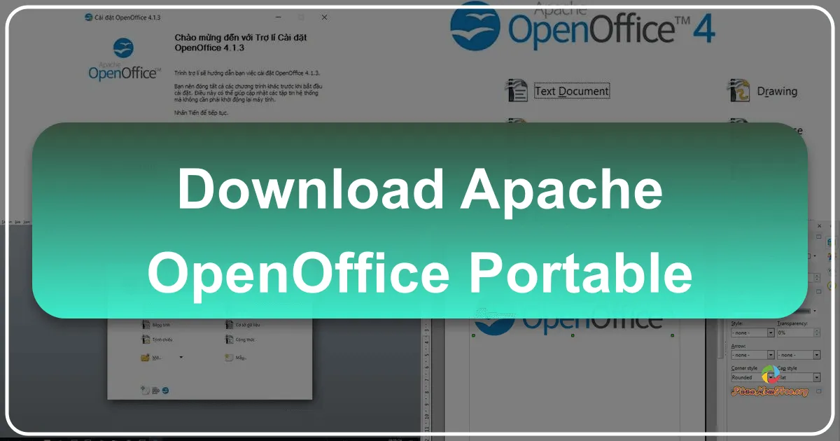 Apache OpenOffice Portable: Bộ ứng dụng văn phòng mạnh mẽ và linh hoạt