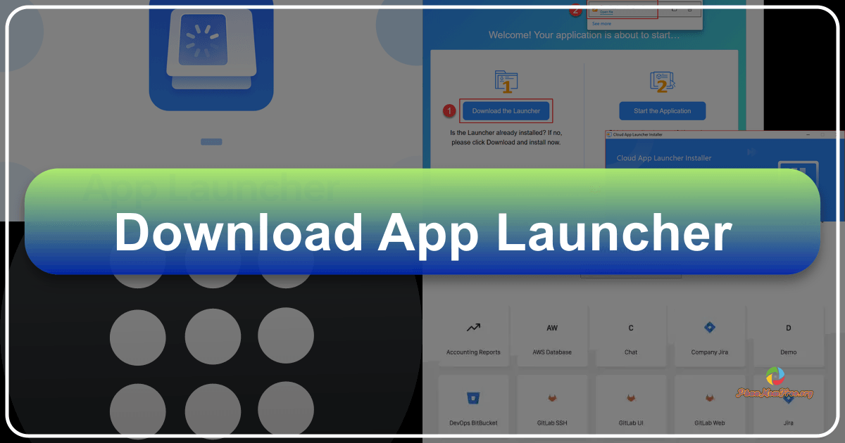 App Launcher: A lightweight Windows application launcher offering simplicity and efficiency for managing shortcuts. /images/download-app-launcher.png