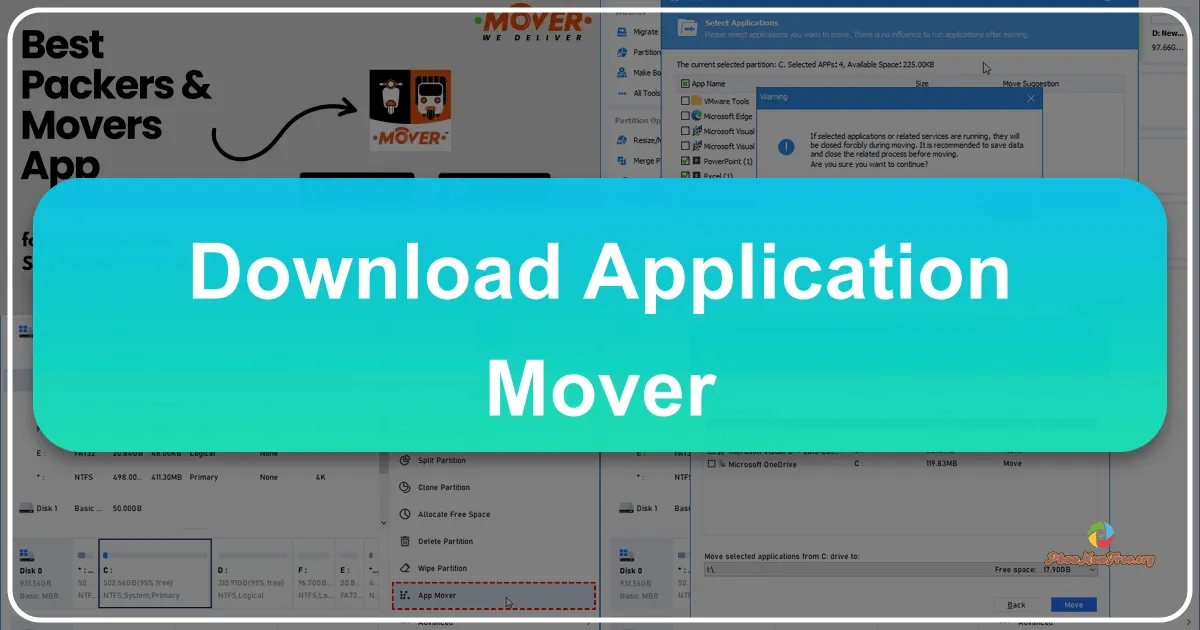 Application Mover: Streamlining Program Relocation on Windows