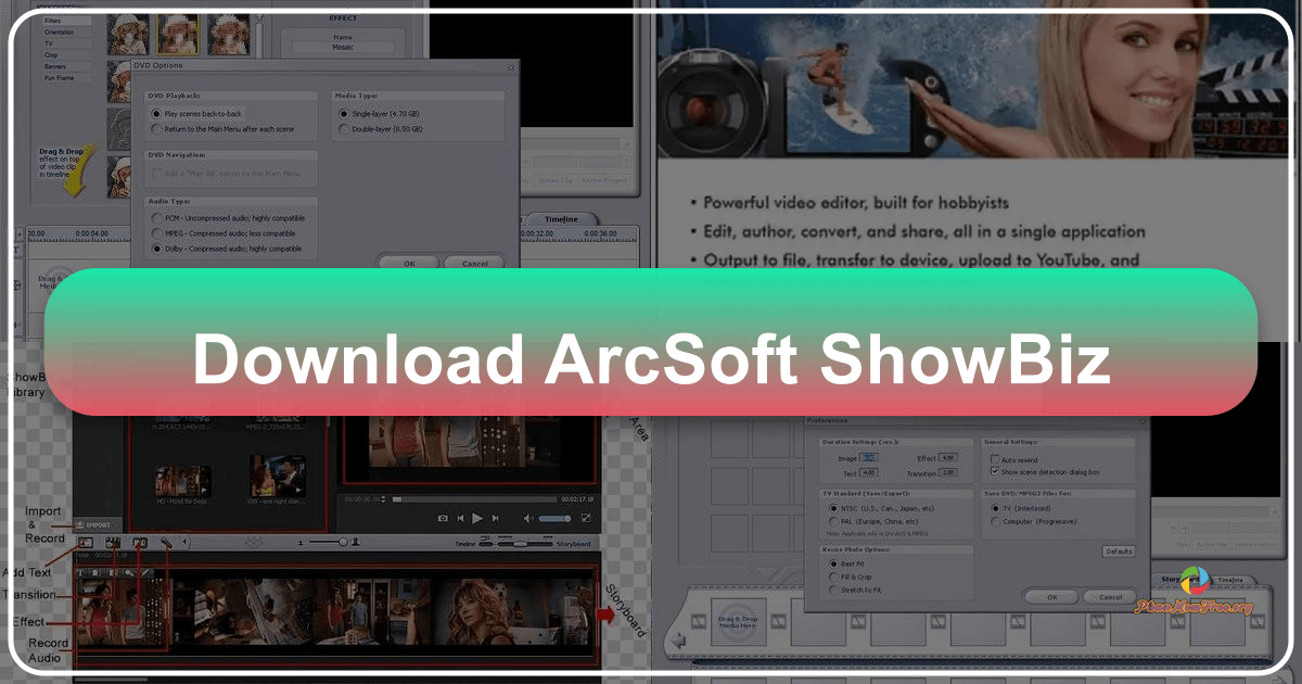 ArcSoft ShowBiz: A video editor with potential, hindered by instability and usability issues. /images/download-arcsoft-showbiz.png