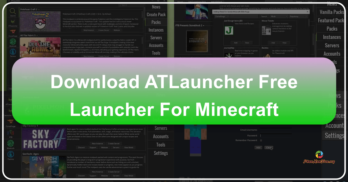 ATLauncher simplifies Minecraft mod management with a free, user-friendly platform and extensive mod library. /images/download-atlauncher-free-launcher-for-minecraft.png