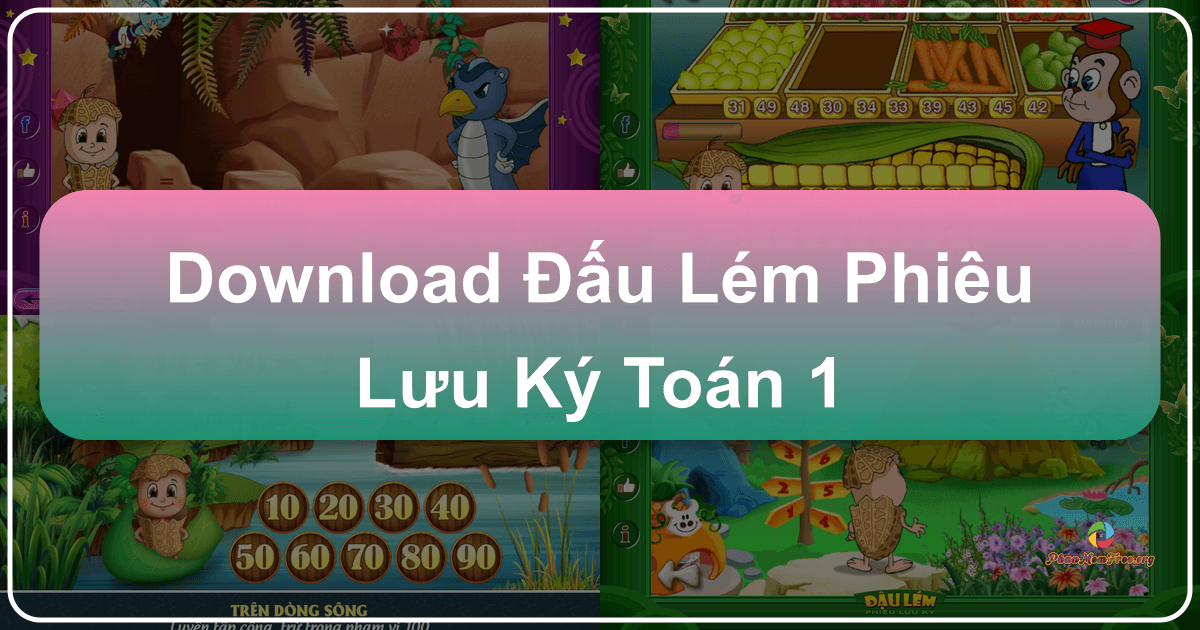 "Đậu Lém Phiêu Lưu Ký - Toán 1" là ứng dụng học tập thú vị cho trẻ lớp 1. /images/download-au-lem-phieu-luu-ky-toan-1.png