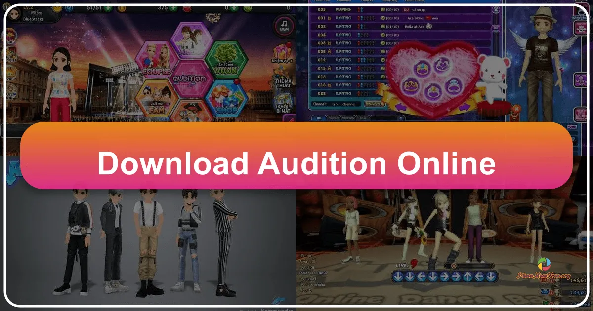 Audition Online: A Rhythmic Dance Game Experience