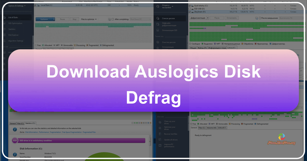 Auslogics Disk Defrag: a fast and user-friendly disk defragmentation tool for Windows operating systems. /images/download-auslogics-disk-defrag.png