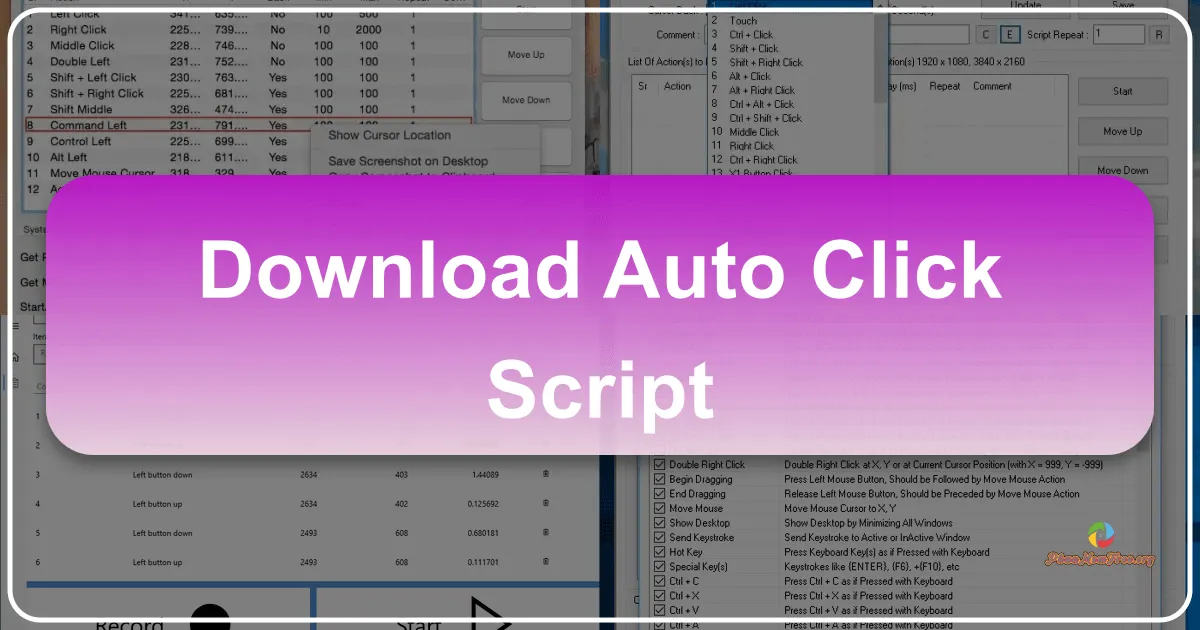 Auto Click Script: Automating Mouse Clicks for Windows