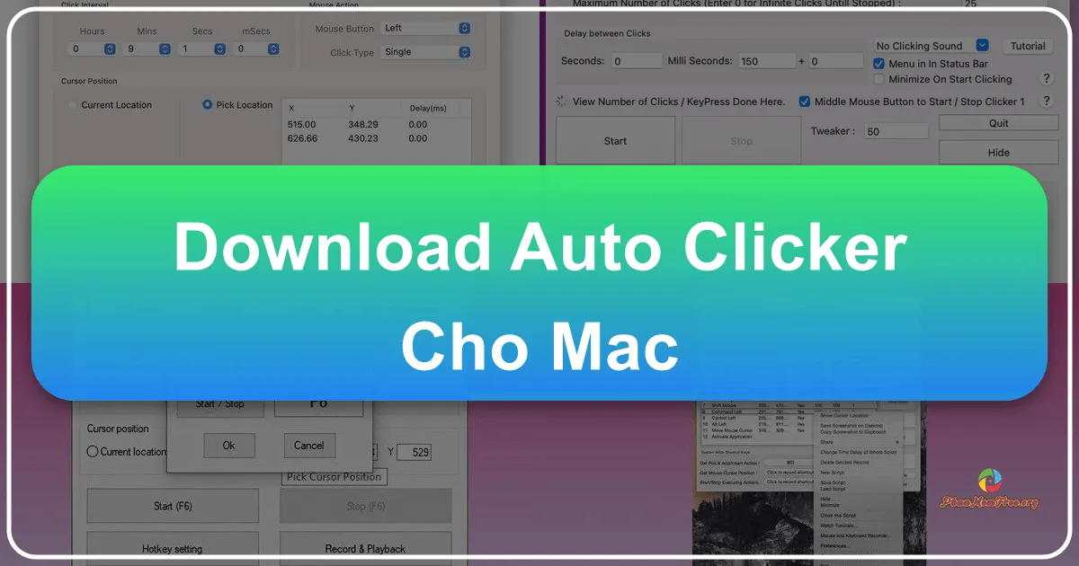 Auto Clicker cho Mac: Giải pháp tự động hóa thao tác chuột trên máy tính Mac