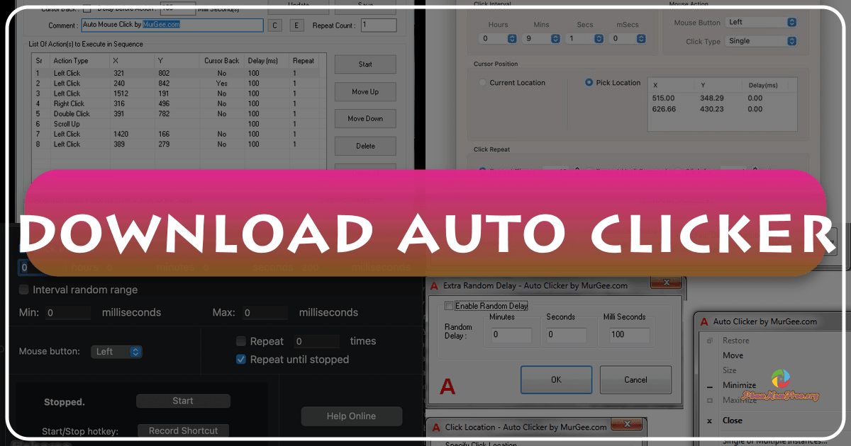 Auto-clicker software automates repetitive mouse clicks, enhancing efficiency and gaming experiences with broad compatibility and customizable settings. /images/download-auto-clicker.png