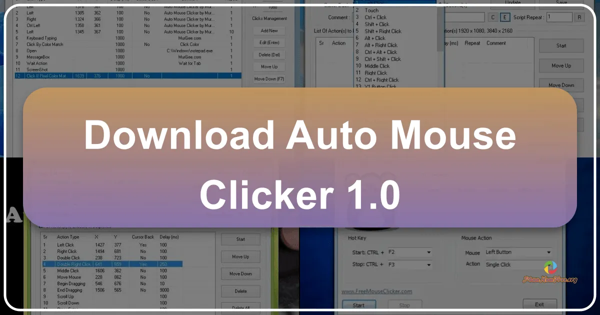 Auto Mouse Clicker 5.1: Phần mềm click chuột tự động tối ưu hóa hiệu suất