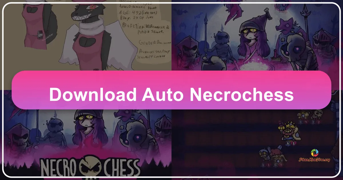 Auto Necrochess: A Dark Fantasy Chess-like Puzzle Game