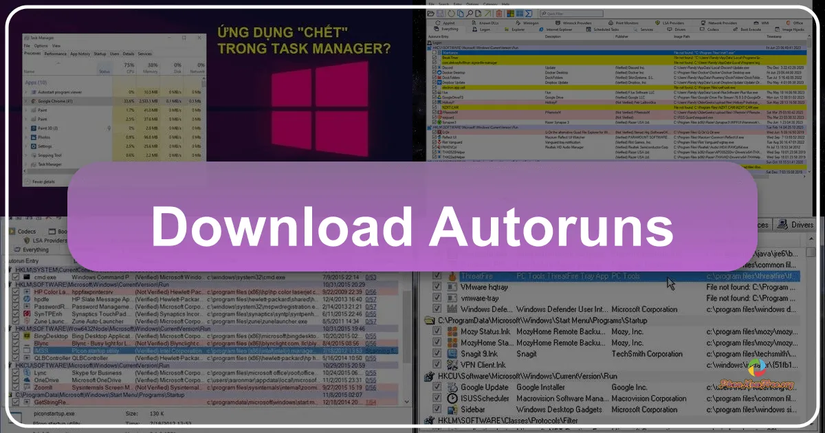 Autoruns: Quản lý Chương trình Khởi động Cùng Windows