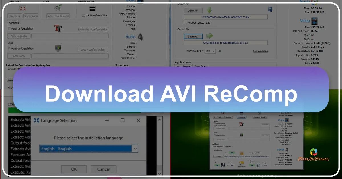 AVI ReComp: Giải pháp nén và tùy chỉnh video AVI miễn phí tối ưu