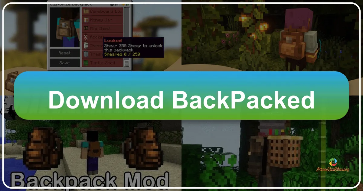 Backpacked - A Comprehensive Minecraft Backpack Mod