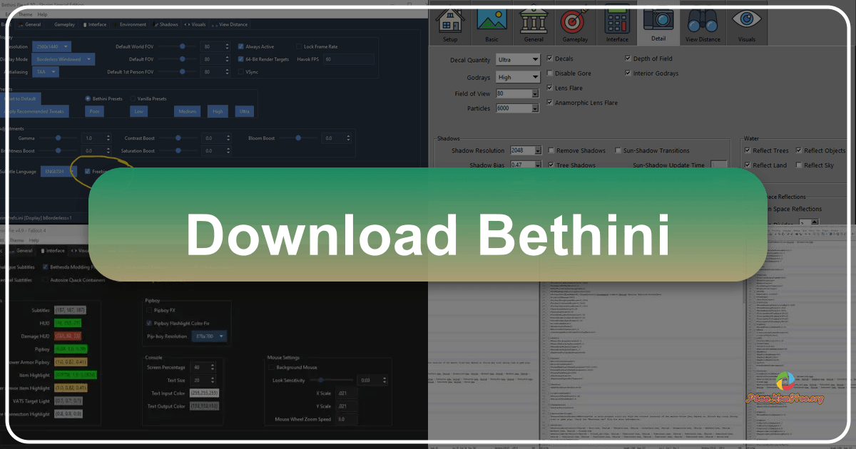 Optimize Bethesda games with BethINI, a tool for enhanced performance and configuration control. /images/download-bethini.png