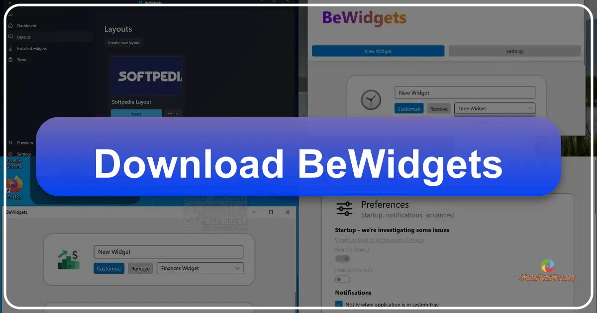 BeWidgets: A Customizable Desktop Widget Application for Windows