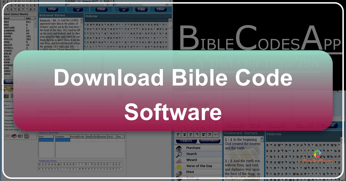 Exploring Bible Code software and its role in uncovering hidden biblical messages and patterns through advanced algorithms. /images/download-bible-code-software.png