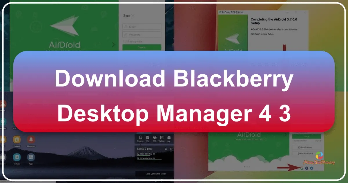 BlackBerry Desktop Manager 4.3: Quản lý toàn diện thiết bị BlackBerry trên máy tính