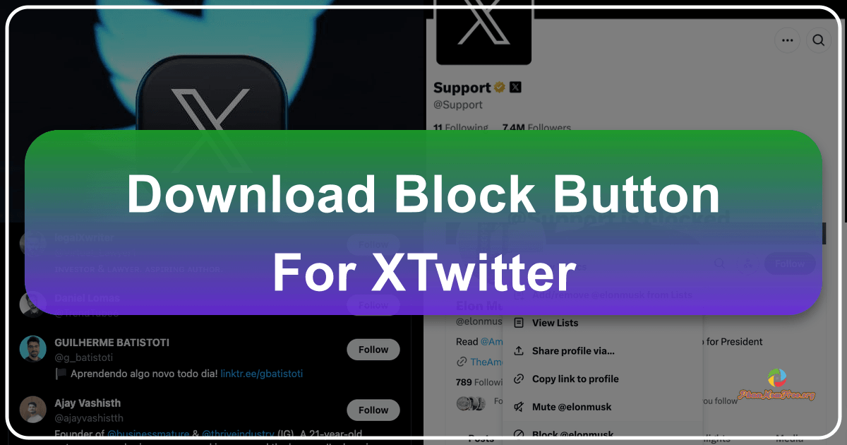 Block Button for X(Twitter) streamlines user blocking with a single-click solution for a cleaner timeline experience. /images/download-block-button-for-xtwitter.png