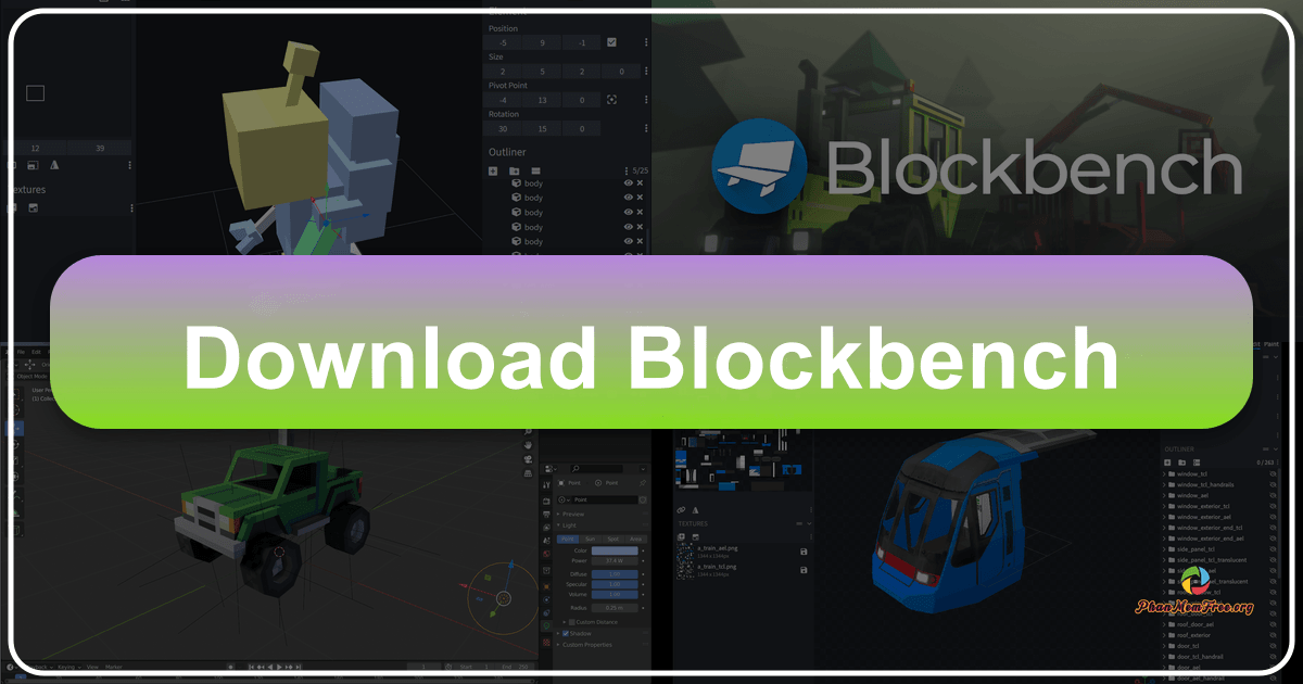 Explore Blockbench, a free 3D modeling software ideal for Minecraft and low-poly model creation. /images/download-blockbench.png