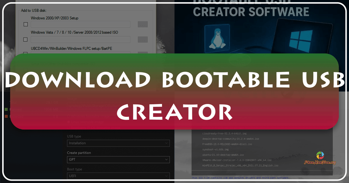 Bootable USB Creator: A user-friendly tool for creating bootable USB drives with ease and advanced customization options. /images/download-bootable-usb-creator.png