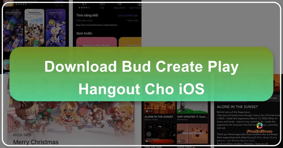 BUD: Tạo, Thiết kế và Chơi - Trải nghiệm thế giới 3D sáng tạo trên iOS