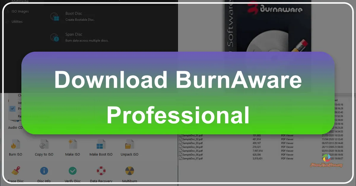 BurnAware Professional: Phần mềm ghi đĩa chuyên nghiệp toàn diện