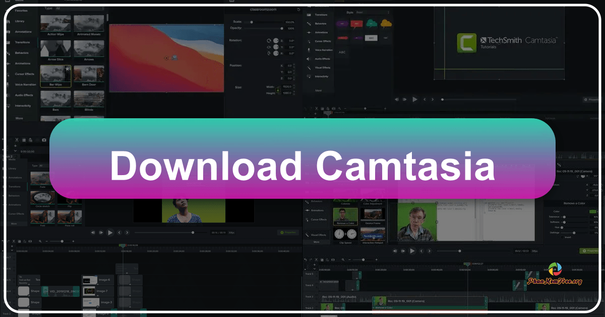 Camtasia offers powerful screen recording and video editing capabilities in a user-friendly interface for professionals and beginners alike. /images/download-camtasia.png